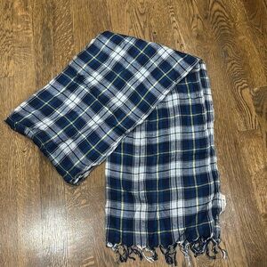 Aerie Blue Plaid Scarf